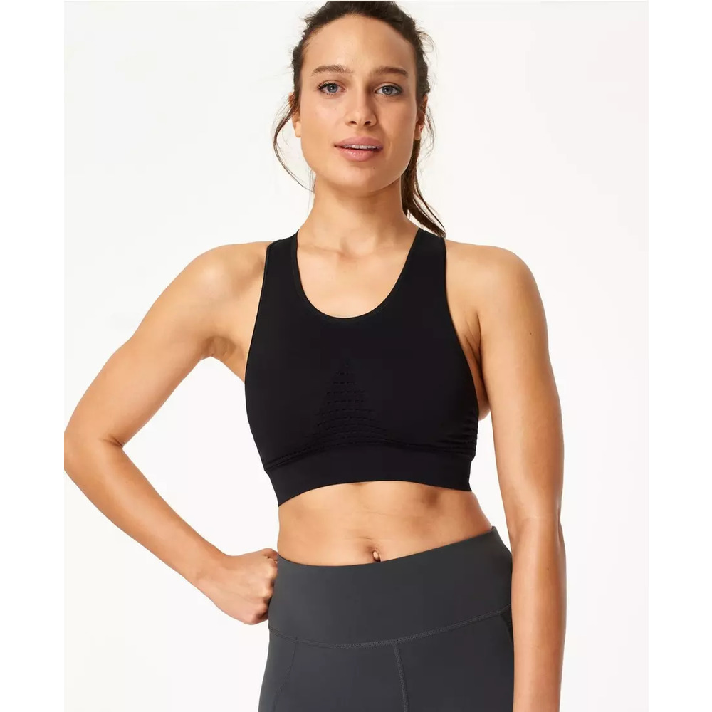 Sweaty Betty Women's Black Stamina Sports Bra Size 8-10 NWOT